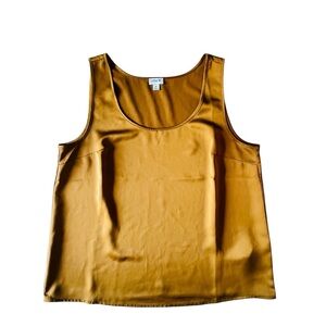 J. Crew Mustard Yellow Shell Top, Size Medium
